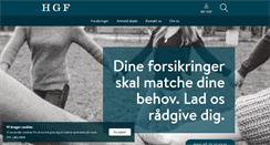 Desktop Screenshot of hgf.dk