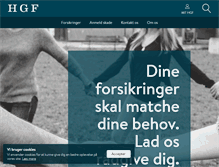 Tablet Screenshot of hgf.dk